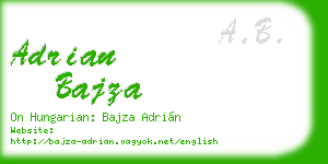 adrian bajza business card